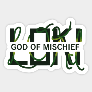 Loki God of Mischief Sticker